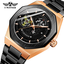 Winner A344 Trendy Watches for Men Automatic Movement Luxury Steel Cheap Mechanical Watch